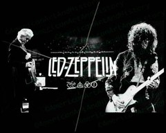 Jimmy Page Led Zeppelin Now and Then Tribute Photo Print Poster