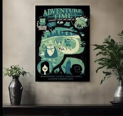 Adventure Time Cartoon Network Series Canvas Poster 12×18 Inches Unframed!