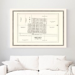 Old Map of Grenora, ND 1937 – Vintage Grenora North Dakota A