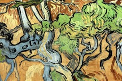 Vincent van Gogh Tree Roots 1890 Impressionist Oil Painting Poster 18×12