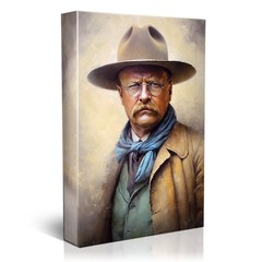 Theodore Roosevelt Portrait Gallery Canvas Wall Art Living Room Decor