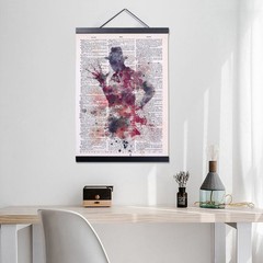 21/31/41/51 Cm Poster Frames Pine Hanging Scrolls Wall Art Poster Hangers New