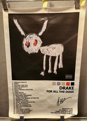Drake For All The Dogs 12×18 Inches Album Cover Canvas Poster (No Frame) Reprint