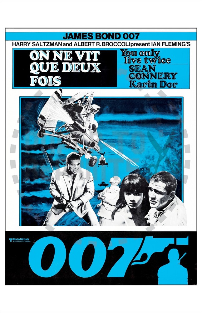 MOVIES – JAMES BOND – YOU ONLY LIVE TWICE – SWISS POSTER – REPRINT