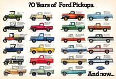70 Years Of Ford Pickups – 1917-1986 – Promotional Advertising Poster