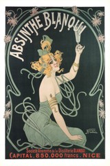 Nover Absinthe Blanqui Art Nouveau Vintage Reproduction Print Poster 12×18