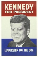 JFK Campaign Poster, John F Kennedy for President Poster, Kennedy Campaign