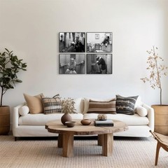 Funny Bathroom Wall Art Set of 4-Black and White Wall Art for Bathroom Decort…