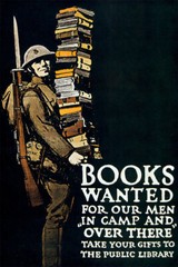 Books Wanted For Our Men World War One US Military Propaganda – POSTER 20″x30″