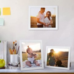 8X10″ PHOTO w/ WOOD FRAME PRINT YOUR OWN PICTURE PORTRAIT CUSTOM ART POSTER wt