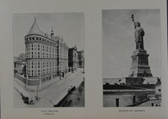 Antique New York City 1904 Art Print Statue of Liberty Subway System Wall Art
