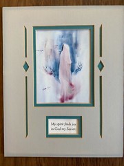 My Spirit Finds Joy in God My Savior Watercolor Print Christian Art