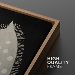 Wall26 Polka Dot Horse Abstract Animal Modern Framed Canvas Print Set of 2