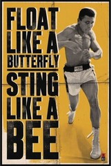 Muhammad Ali – Poster (Float Like A Butterfly & Sting Like A Bee) (24″ X 36″)