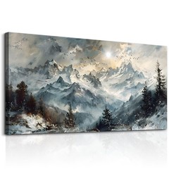 Large Wall Art For Living Room Canvas Wall Decor For Office Abstract Mountain…