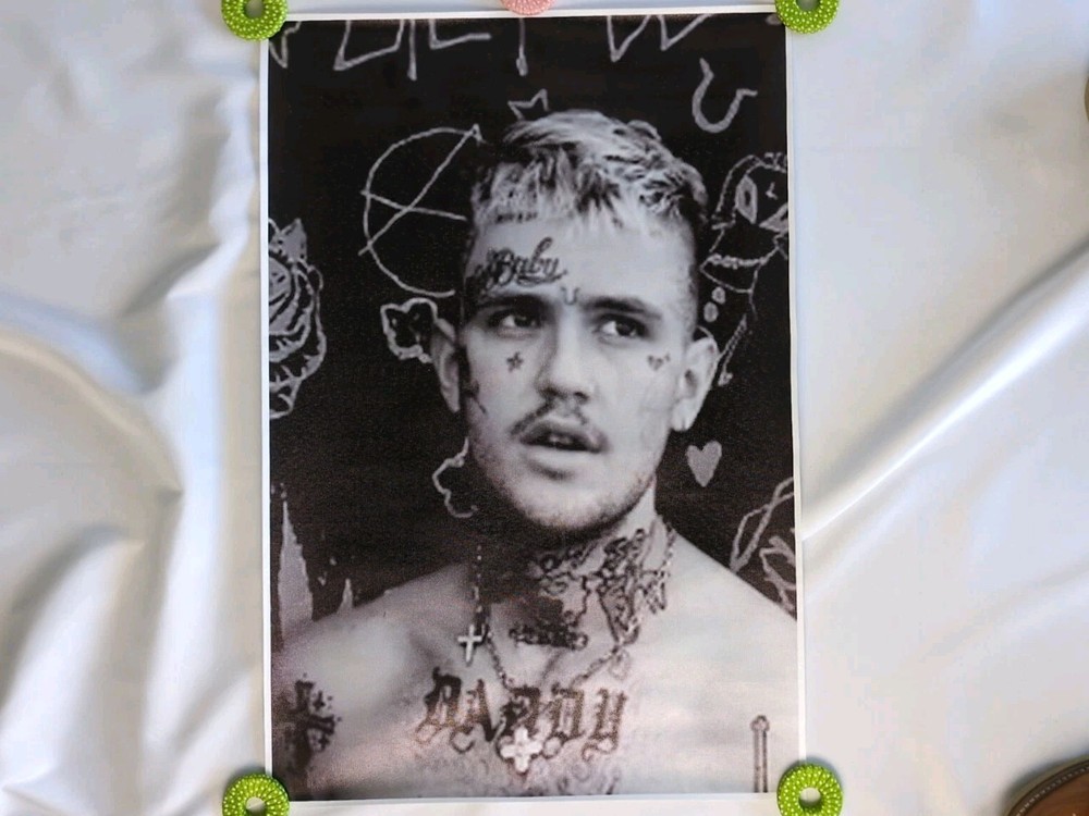 Lil Peep Hip Hop Rap Singer Art Wall Indoor Room Outdoor Poster 16″x24″ Canvas