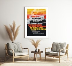 Vintage Porsche 917 Nurburgring Poster 1972 Race Car Wall Art Canvas Decor