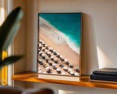 Beach Ocean Relaxing Wall Art Poster Print BS100-105_0