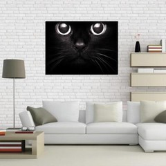 19285 Cute Black Cat Baby Decor Wall Print Poster