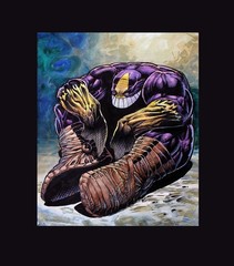 the Maxx Inspired Illustration Art Poster, Originally pen and ink and watercolor