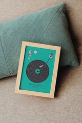 Custom Vinyl Song Lyrics Print Personalized Music Wall Art Unique Gift for Him
