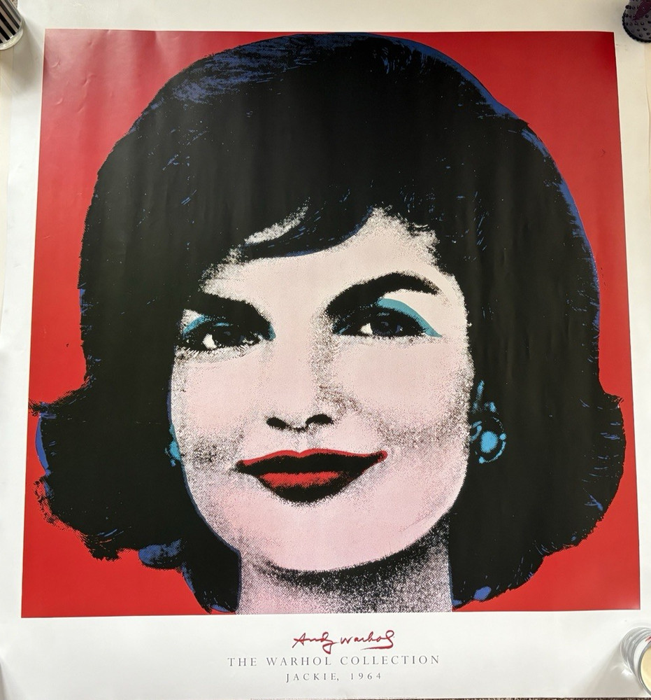 JACKIE O ~ THE ANDY WARHOL COLLECTION 1964 ~ VINTAGE ORIGINAL POSTER ~ 44 X 40