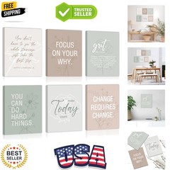 Inspirational Framed Canvas Wall Art Set, Motivational Quotes Wall Decor, Bot…