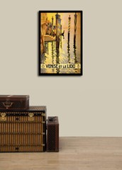 1920s Venice Italy Venise et le Lido Vintage Style Travel Poster – 24×36