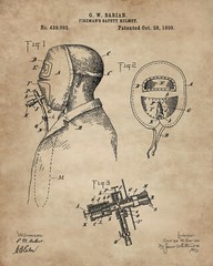 6 Firefighter Patent Art Prints 8″x10″ Gift Idea for Firemen First Responder