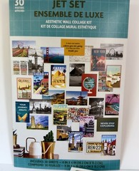 Jet Set Aesthetic Photo Wall Collage Kit 30 glossy sheets brand new, 4×6 In