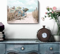 12×16 Coastal Themed Canvas Art – Beautiful Seascape for Bathroom & Living Room