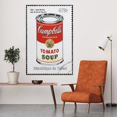 Tomato Soup Poster – Vintage Fuuny Wall Decor Art Canvas – 12x18inch Unframed