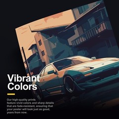 Striking Cars 11×14 Poster Print | Classic Car Artwork | Gallery-Quality Print |