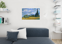 Vincent Van Gogh Wheat Field With Cypresses Art Print Poster 24×36 inch