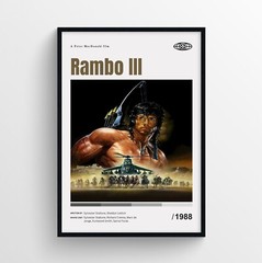 Rambo III Movie Poster Print, Wall Art – Unframed