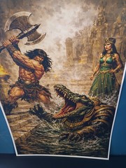 BARBARIAN POSTER FANTASY ART 12X18 MATE CARDSTOCK 130 lb NEW CONAN TARZAN 18A
