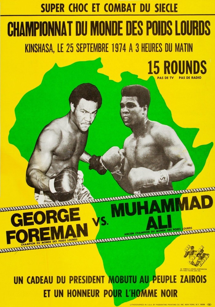 Muhammad Ali vs. George Foreman 1974 Poster – poster no frame