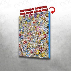 Takashi Murakami – Skulls Art Print | Mounted Canvas | Framed Canvas |Acrylic