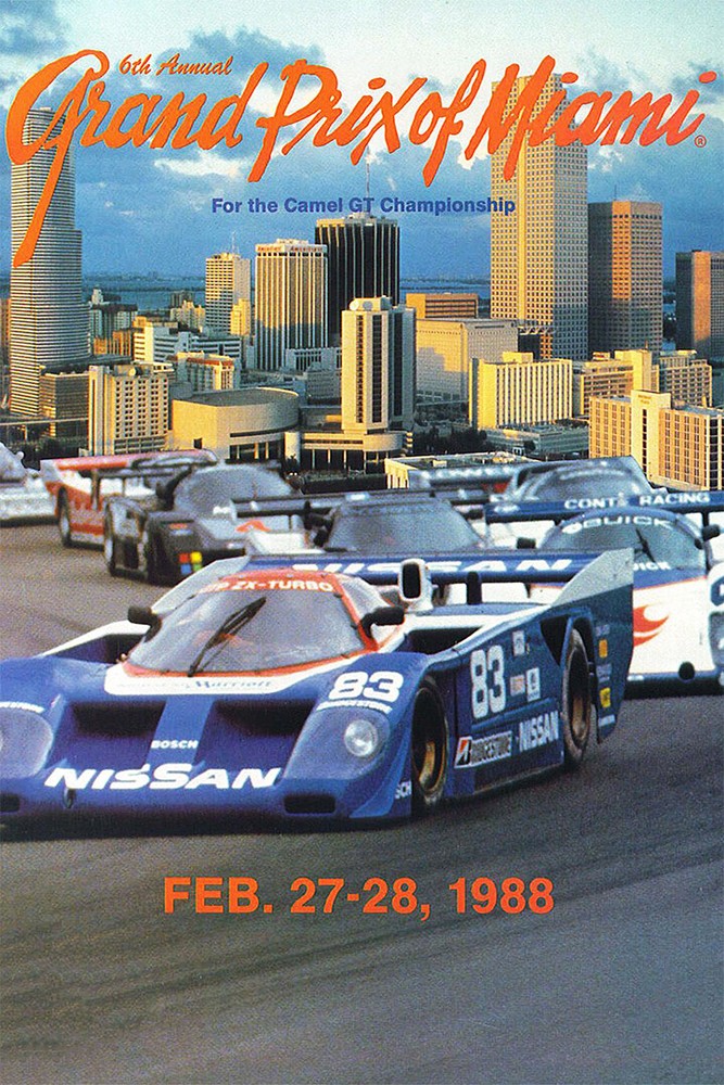 Gp Miami Racing Nissan Camel Gt 1988 Vintage Wall Art Home Decor – POSTER 20×30