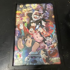 Gravity Falls Cartoon Wooden Frame 17.5 X 11.5