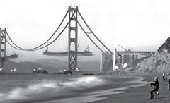 Golden Gate Bridge Construction 1876 POSTER PICTURE PHOTO PRINT BANNER 13012