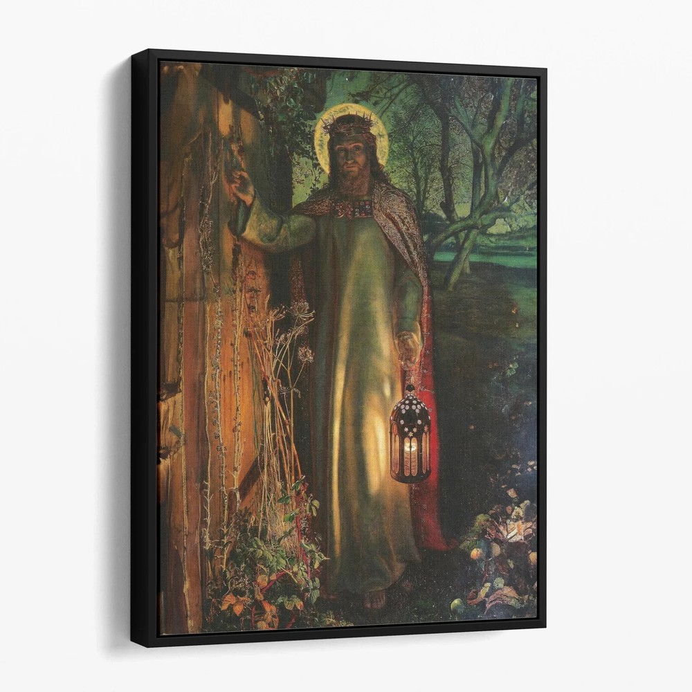 Light of the World – Jesus Knocking Christian Bible Canvas Print Wall Art