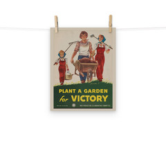 Victory Garden WWII Poster 1942 Americana Art