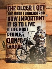 8″x12″ Vintage patina Style «The Older I Get, The More I Understand» Inspiration