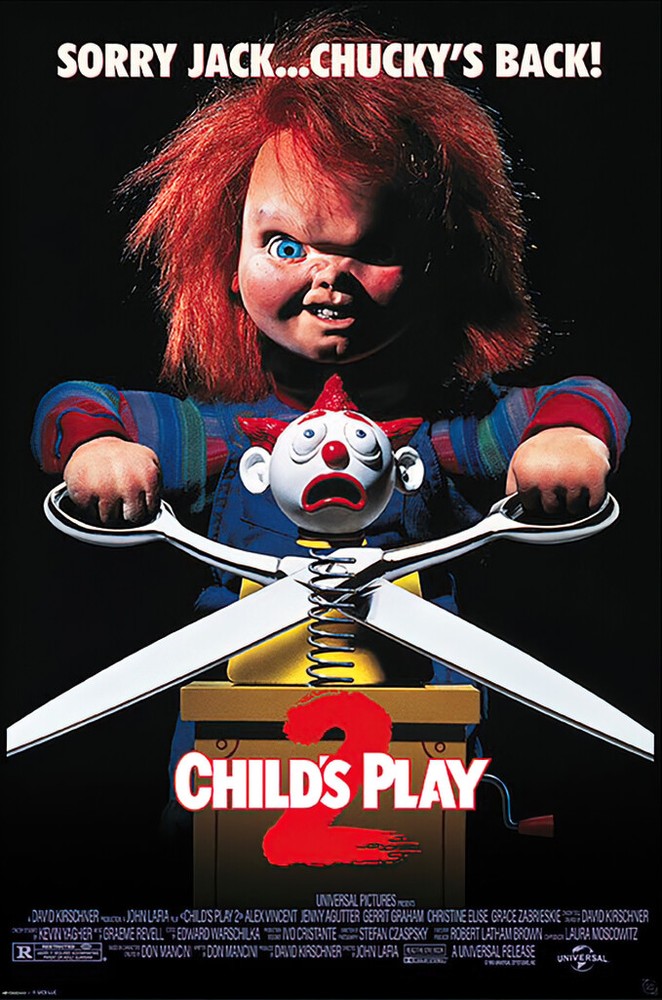 Child’s Play 2 – Movie Poster (Sorry Jack, Chucky’s Back) (Regular) (24″ x 36″)