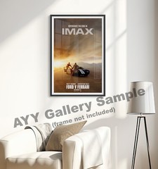 Ford Vs. Ferrari Imax Movie Poster – Size 24×36 inches