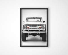 Vintage Ford Bronco Print, Classic Car Poster for Man Cave, Retro Vintage Car