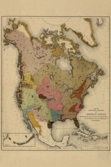 Native American Tribes Map Print Wall Art Home Decor – POSTER 20×30