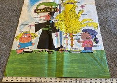Sesame Street PBS TV Show Parts of the Body Big Bird Education Learning Poster