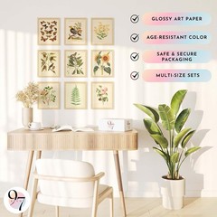 Vintage Botanical Wall Art Decor Plant Posters For Room Aesthetic Vintage